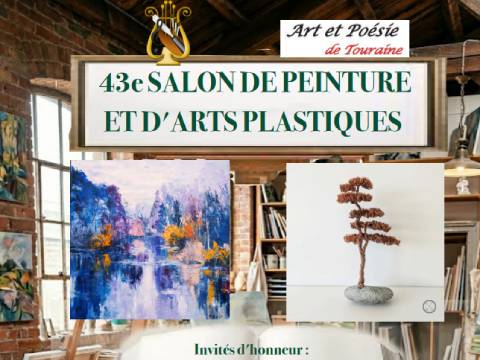 Affiche du 43em salon de peinture au manoir de la tour